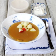 Манная каша с фруктовым взваром