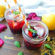 Мятно-черничный лимонад