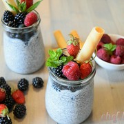 Молочный пудинг с семенами чиа. Видео