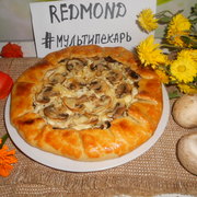 Галета с рикоттой и шампиньонами