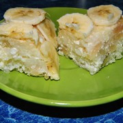 Рисовая запеканка с бананами.