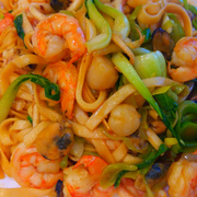 Китайская лапша вок с морепродуктами 