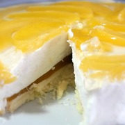 персиковый мусс с рикоттой