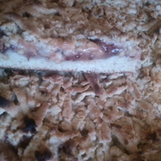 Постный песочный пирог со смородиной