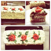 Слоеный салат с крабовыми палочками