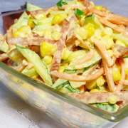 Салат "Серпантин" готовится очень быстро