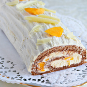 Шоколадный рулет с нежнейшим кремом