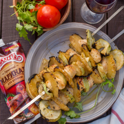 Нежный куриный шашлык в горчичном соусе