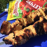 Шашлык из индейки в яблочной глазури