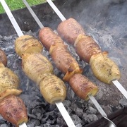 Шашлык из картофеля