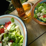 Греческий салат с адыгейским сыром