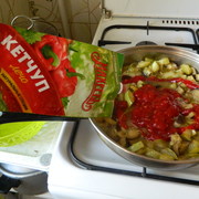 Лучший рецепт овощного рагу из кабачков и баклажана с кетчупом лечо "МахеевЪ"