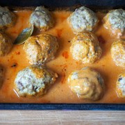 Тефтели в духовке без риса в соусе/Meatballs in the oven