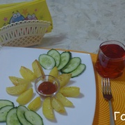 Запеченные картофельные дольки