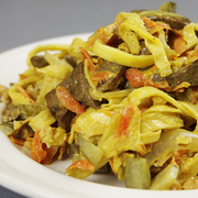 Улетный салатик с печенью. Улетает первым со стола!