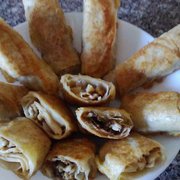 Быстрая и простая закуска из лаваша и грибов