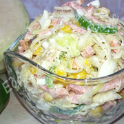 Сытный САЛАТ – гости довольны! Свежий и быстрый.