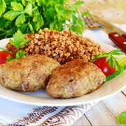 Школьные котлеты с гречкой