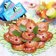 Колечки из заварного теста в глазури