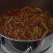 Стручковая фасоль в соусе