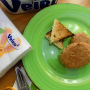 Говяжьи котлеты с овсянкой.