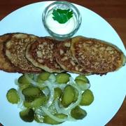 Оладьи с мясом-быстро и сытно! 10 мин и готово!