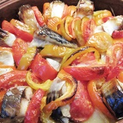 СКУМБРИЯ с ОВОЩАМИ в духовке