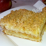 Яблочный пирог с нежным тестом и хрустящей корочкой