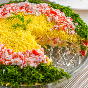 Салат "Нежность" с крабовыми палочками