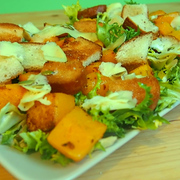 Праздничный салат из тыквы