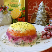 Салат со шпротами.