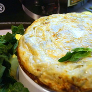 Улитка с сыром и шпинатом.