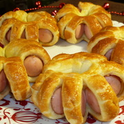 Сосиски в тесте "Цветочки"