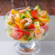 Салат-Коктейль с Креветками на праздничный Новогодний стол.