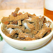 Сухарики из черного хлеба