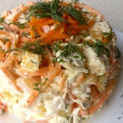 Салат на Новый Год с Корейской Морковью, Курицей и болгарский перцем!