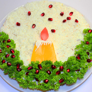 Салат "Новогодний" без майонеза