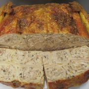 Новогодняя курица фаршированная блинами