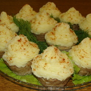 Мясные капкейки(кексы) с начинкой - горячее блюдо или закуска