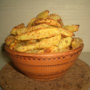 Запеченный картофель в сухарях