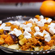 Тёплый салат с кускусом и тыквой по-мароккански