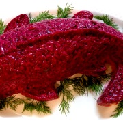 Салат на Новый Год. Необычная селедка под шубой желейная. В форме рыбы