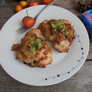 Хрустящие куриные бедрышки с чесноком