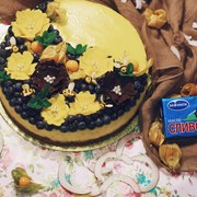 Малиновый чизкейк на кокосовом корже 