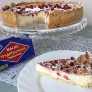 Чизкейк с брусникой