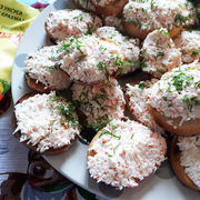 Бутерброды "Новогодние снежки"