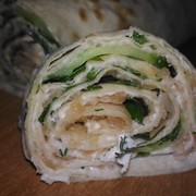 Закусочный лаваш с сёмгой