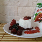 Желе с клубничный джемом