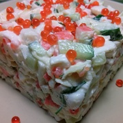 Салат морской. С крабовыми палочками