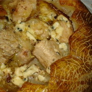 куриное филе с сыром запечённое в дыне